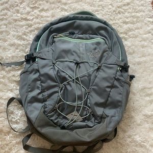 Mint and Grey Northface Borealis Backpack